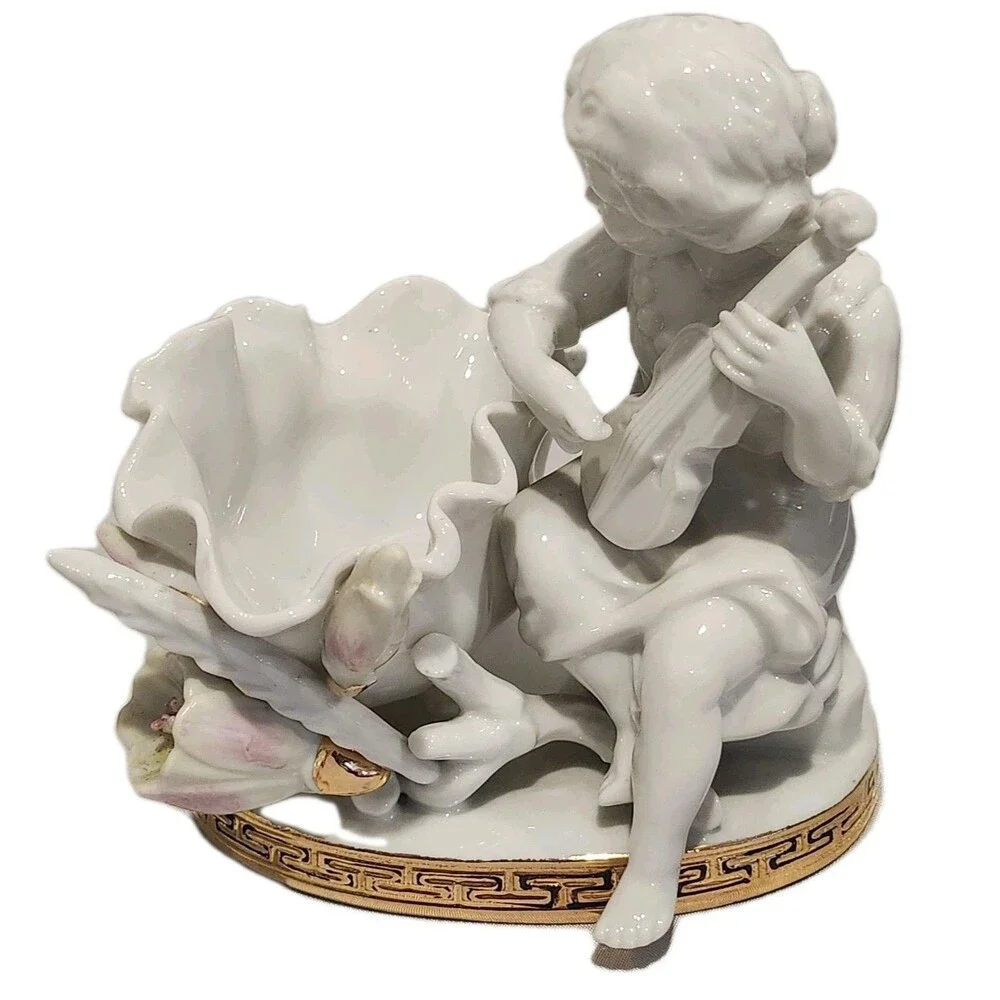 Vintage Set of Arnart Porcelain Candy Dish Figures 1 Flaw